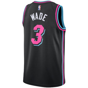 Dwyane Wade 'Vice Nights' Miami Heat City Edition NBA Swingman Jersey