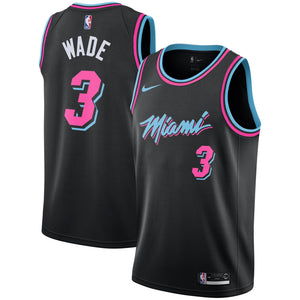 Dwyane Wade 'Vice Nights' Miami Heat City Edition NBA Swingman Jersey