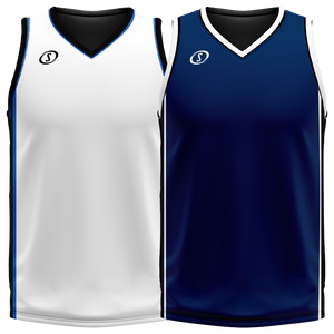 Spalding Unisex Basketball Reversible Game Jersey - Azure