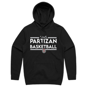 Partizan Staple Black Cotton Hoodie