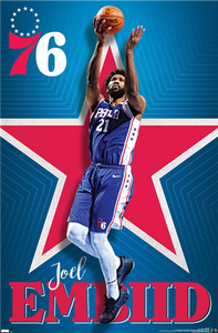Joel Embiid Philadelphia 76ers NBA Wall Poster
