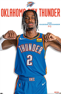 Shai Gilgeous-Alexander OKC Thunder NBA Wall Poster