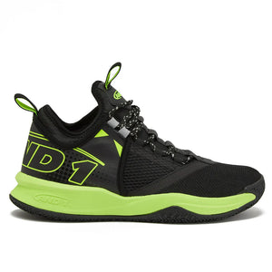 And1 Charge Junior Black/Black/Yellow Basketball Shoes