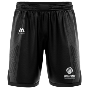 New Zealand On-Court Authentic Player Game Black Shorts