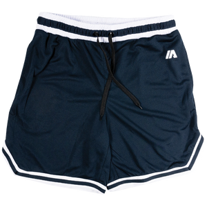 iAthletic Navy/White Men's Casual Basketball Shorts