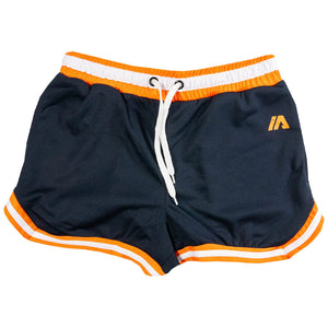 iAthletic Navy/Orange Women's Casual Basketball Shorts