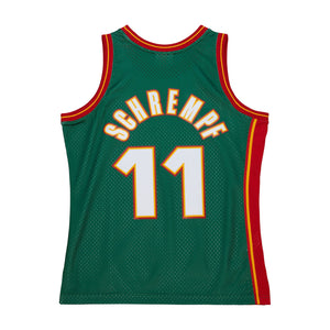 Detlef Schrempf Seattle Supersonics Hardwood Classics Throwback NBA Swingman Jersey