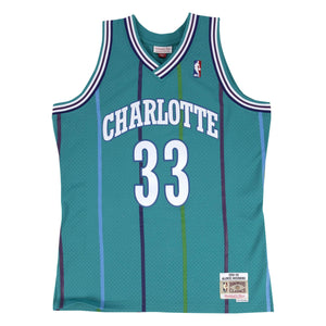 Alonzo Mourning Charlotte Hornets HWC Throwback NBA Swingman Jersey