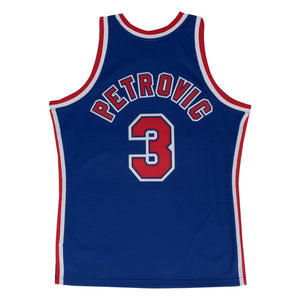 Drazen Petrovic New Jersey Nets Hardwood Classics Throwback NBA Swingman Jersey