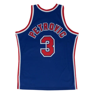 Drazen Petrovic New Jersey Nets Hardwood Classics Throwback NBA Swingman Jersey