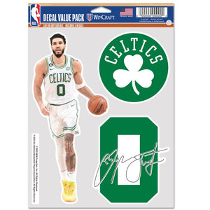 Jayson Tatum Boston Celtics 3 Pack Decals / Stickers