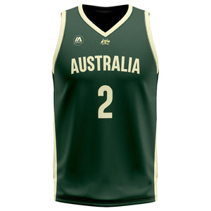 Matisse Thybulle Australian Boomers National Away Green Jersey