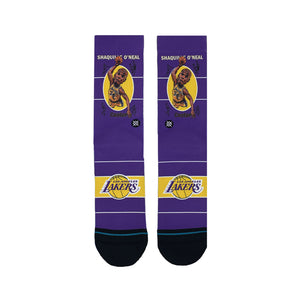 Shaquille O'Neal Los Angeles Lakers Retro Big Head NBA Socks