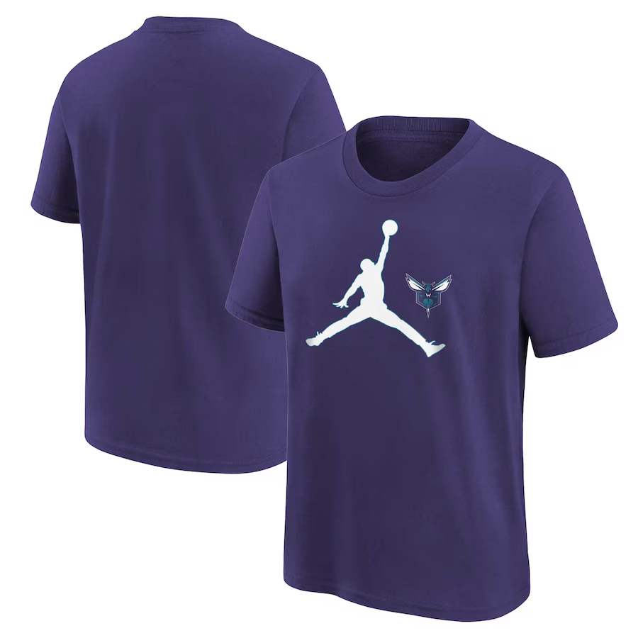 Charlotte Hornets Jordan Brand Essential Swoosh Youth NBA T Shirt