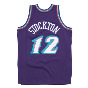 John Stockton Utah Jazz Hardwood Classics Throwback NBA Swingman Jersey