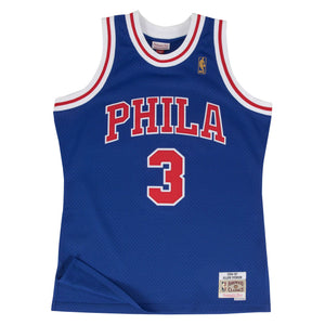 Allen Iverson Philadelphia 76ers HWC Throwback Rookie NBA Swingman Jersey