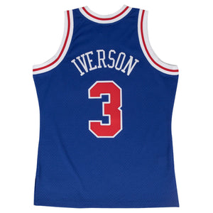 Allen Iverson Philadelphia 76ers HWC Throwback Rookie NBA Swingman Jersey