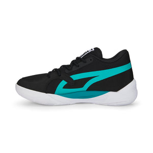 TRC Blaze Court Black Aqua Basketball Shoes