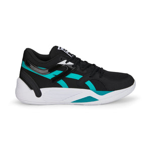 TRC Blaze Court Black Aqua Basketball Shoes