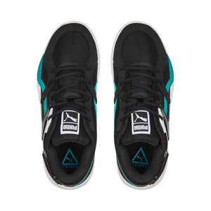 TRC Blaze Court Black Aqua Basketball Shoes
