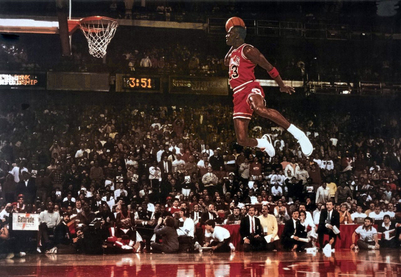 Michael Jordan Slam Dunk Contest NBA Wall Poster