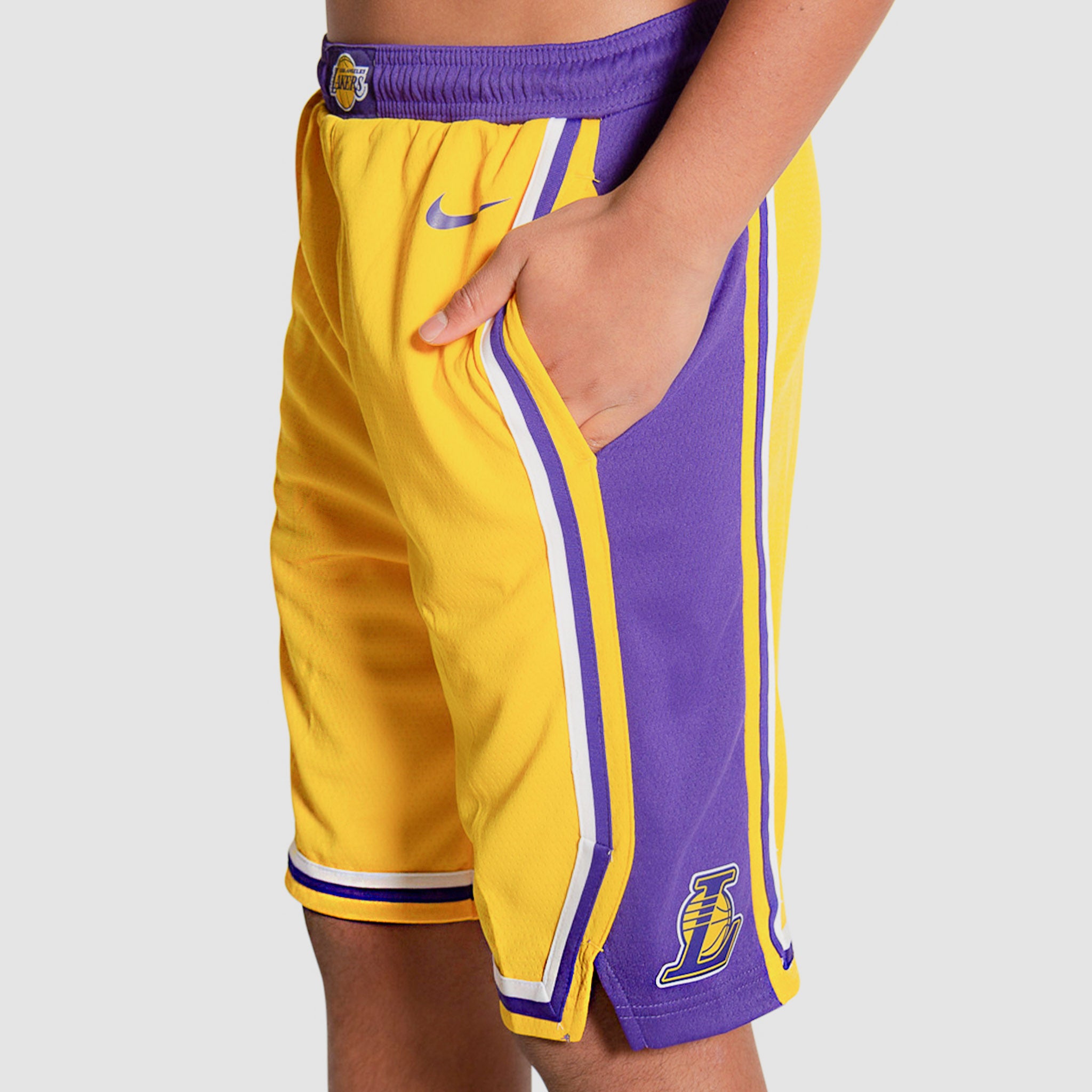 Los Angeles Lakers Jordan Brand Youth 2019/20 Swingman Performance Shorts -  Statement Edition - Purple