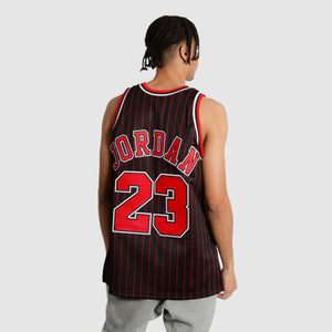 Michael Jordan Chicago Bulls Premium 1995-96 Pinstripe NBA Authentic Jersey