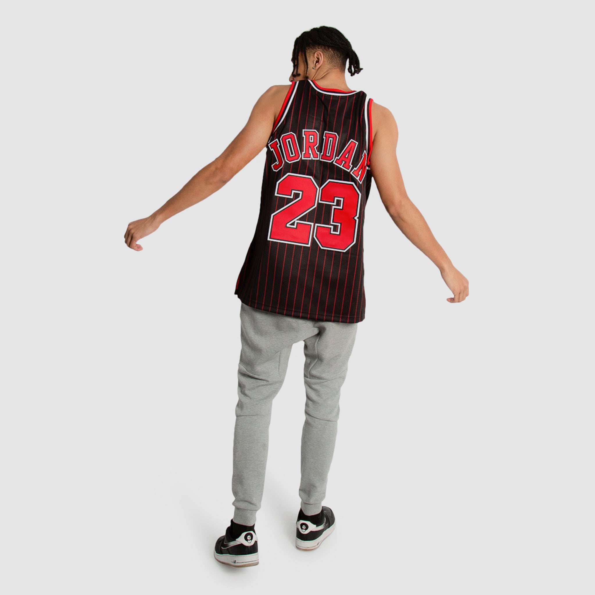 Michael Jordan Bulls Nike Vintage Pinstripe Stitched Swingman Jersey Men's  Small