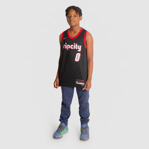 Damian Lillard Portland Trail Blazers 2022 Mixtape City Edition Youth NBA Swingman Jersey