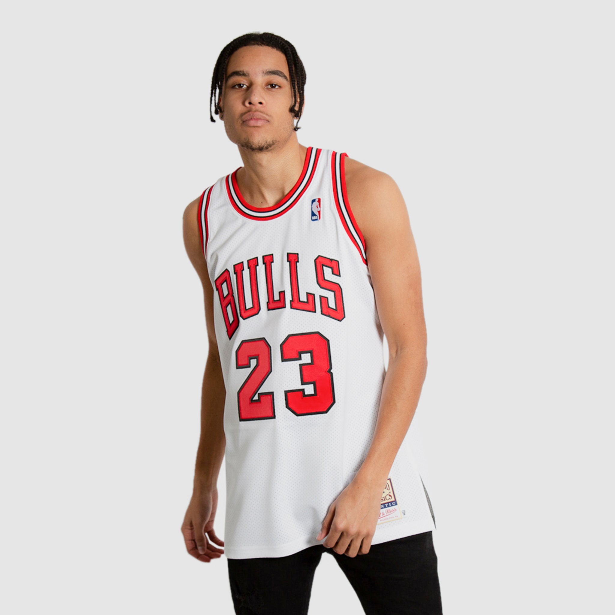 NBA Authentic 95 Chicago Bulls Michael Jordan Home Finals Jersey