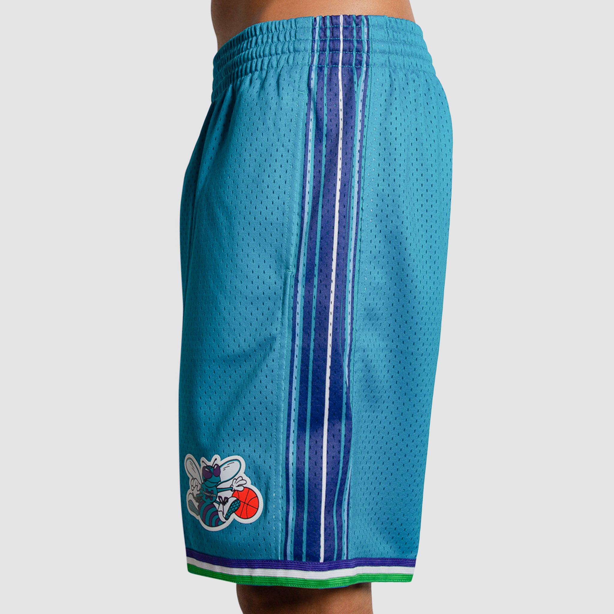 Nike Men's Charlotte Hornets Hardwood Classic Swingman Shorts, Small, Blue