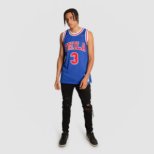Allen Iverson Philadelphia 76ers HWC Throwback Rookie NBA Swingman Jersey