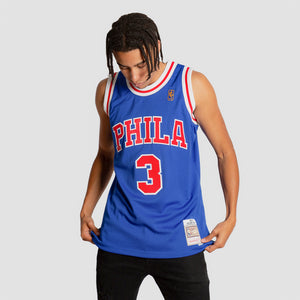 Allen Iverson Philadelphia 76ers HWC Throwback Rookie NBA Swingman Jersey