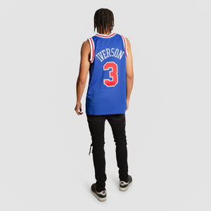 Allen Iverson Philadelphia 76ers HWC Throwback Rookie NBA Swingman Jersey