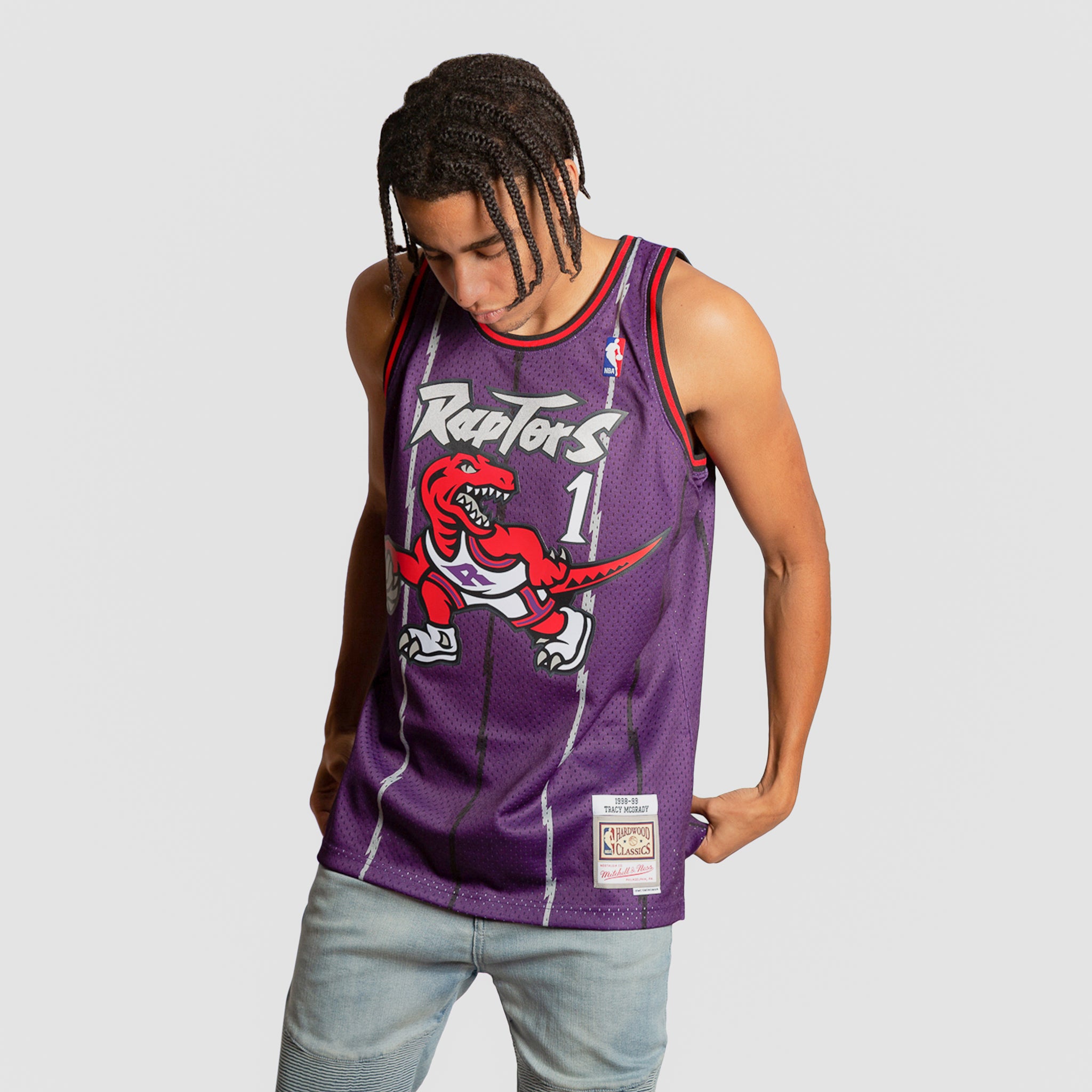 Tracy McGrady Toronto Raptors Mitchell & Ness Hardwood Classics Swingman  Jersey - Purple