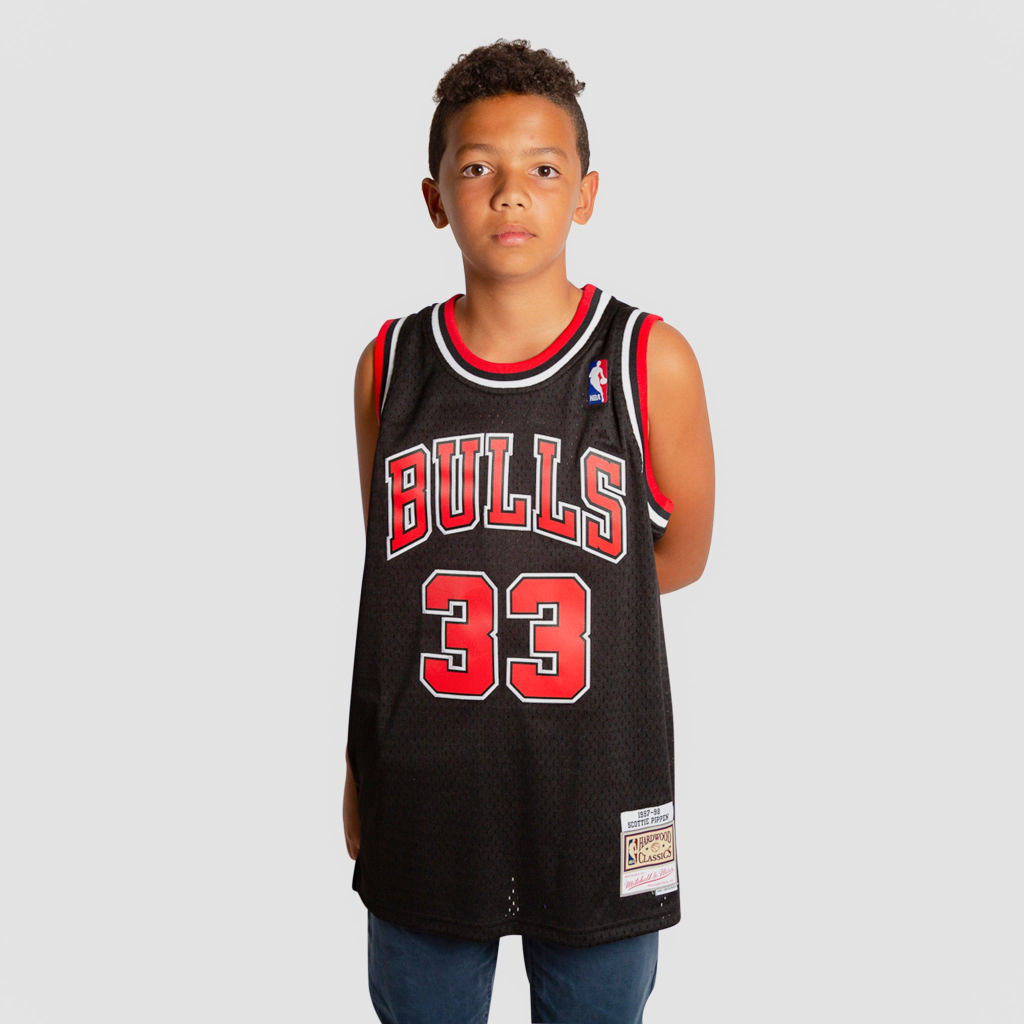 Scottie Pippen Chicago Bulls Mitchell & Ness Hardwood Classics Swingman  Jersey - Black