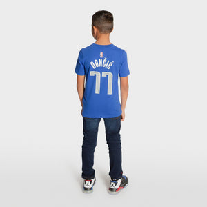 Luka Dončić Dallas Mavericks Icon Edition Youth Dri-Fit NBA T-Shirt