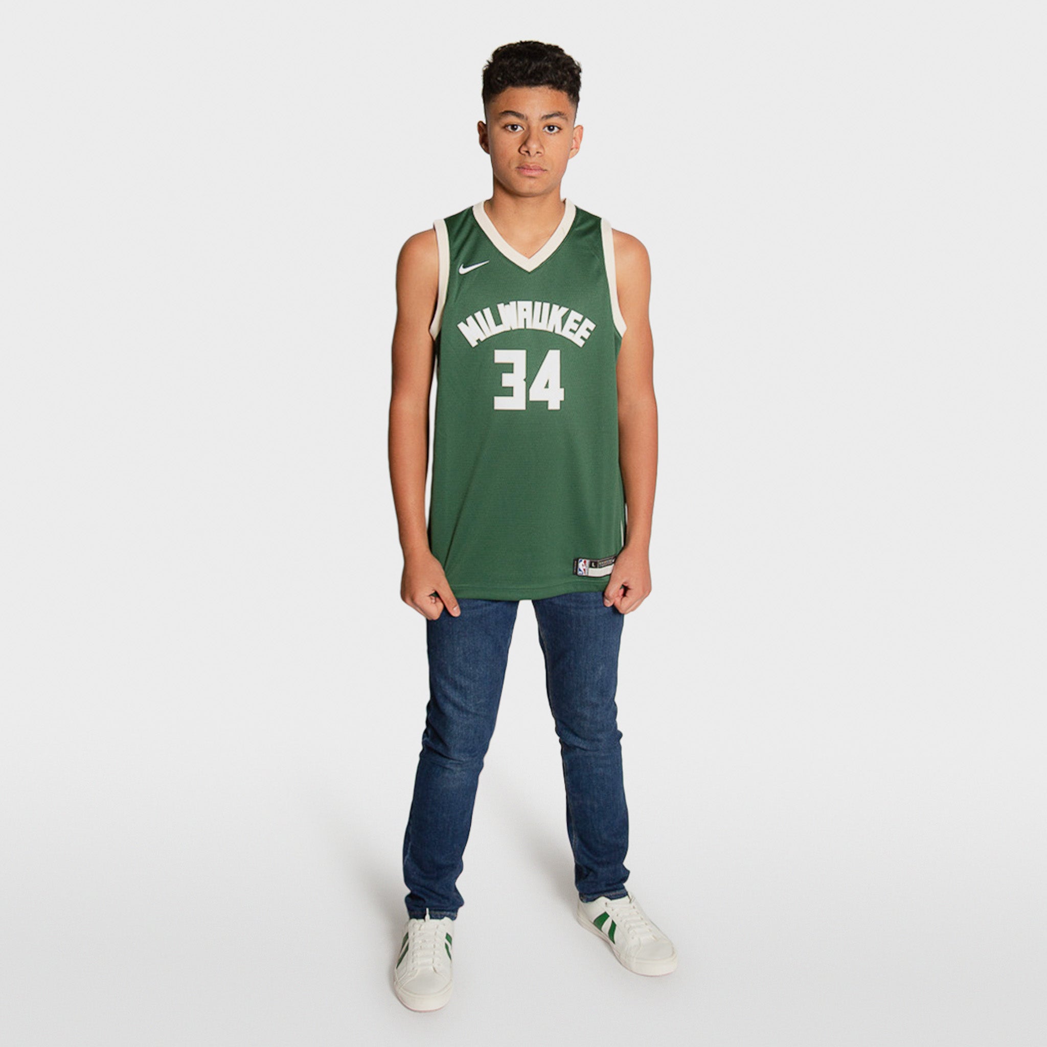 Giannis Antetokounmpo Milwaukee Bucks 2023 Icon Edition Youth NBA Swin –  Basketball Jersey World