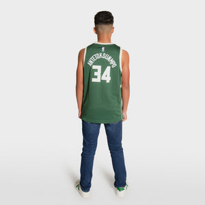 Giannis Antetokounmpo Milwaukee Bucks 2025 Icon Edition Youth NBA Swingman Jersey