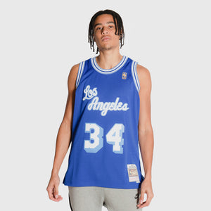 Shaquille O'Neal Los Angeles Lakers HWC Throwback NBA Swingman Jersey