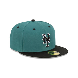 New York Mets Pine Black 59FIFTY MLB Fitted Hat