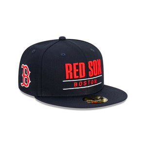 Boston Red Sox Stacked 59FIFTY MLB Fitted Hat