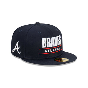Atlanta Braves Stacked 59FIFTY MLB Fitted Hat