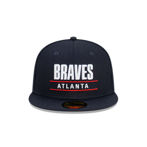Atlanta Braves Stacked 59FIFTY MLB Fitted Hat
