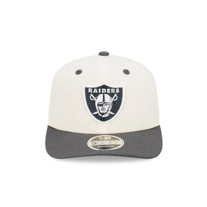 Las Vegas Raiders 9FIFTY Original Fit Chrome Graphite NFL Snapback Hat