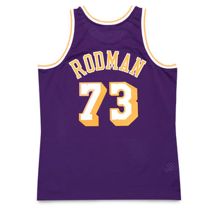 Dennis Rodman Los Angeles Lakers HWC Throwback NBA Swingman Jersey