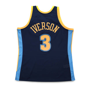 Allen Iverson Denver Nuggets Hardwood Classics Throwback NBA Swingman Jersey