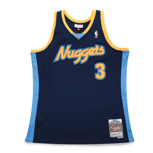 Allen Iverson Denver Nuggets Hardwood Classics Throwback NBA Swingman Jersey