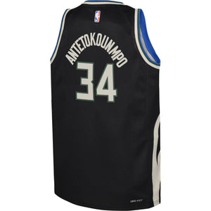 Giannis Antetokounmpo Milwaukee Bucks 2025 Statement Edition Youth NBA Swingman Jersey