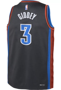 Josh Giddey Oklahoma City Thunder 2023 City Edition Youth NBA Swingman Jersey